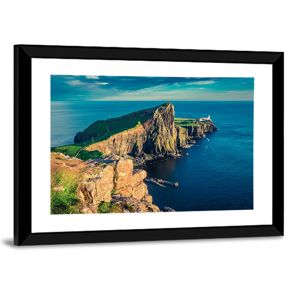 Neist Point Lighthouse Sunset Wall Art