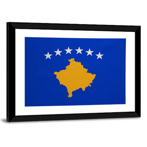 Kosovan National Official Flag Wall Art