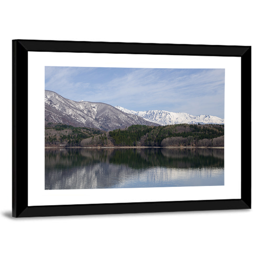 Lake Aoki Mountain Reflection Wall Art
