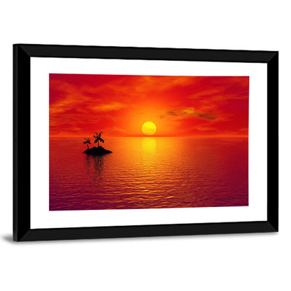 Coconut Island Sunset Wall Art