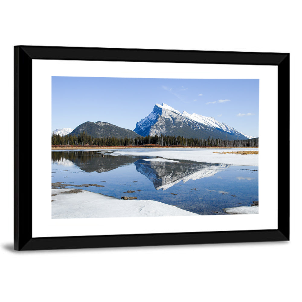 Mount Rundle Reflection at Vermilion Lakes Wall Art