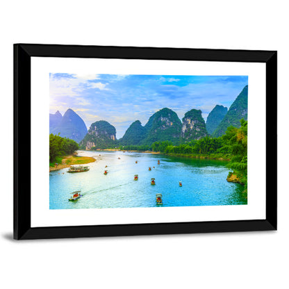 Li River at Yangshuo, Guilin Wall Art