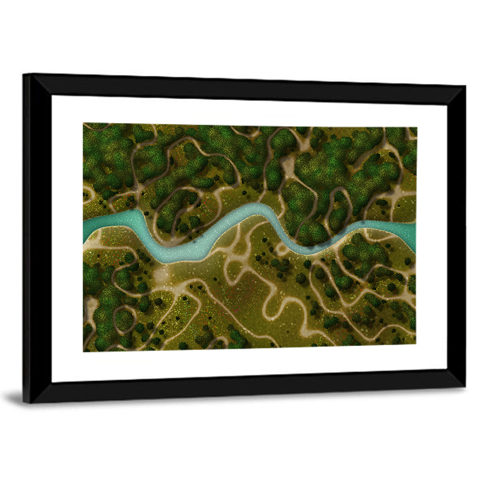 Birds-eye River Trail Wall Art