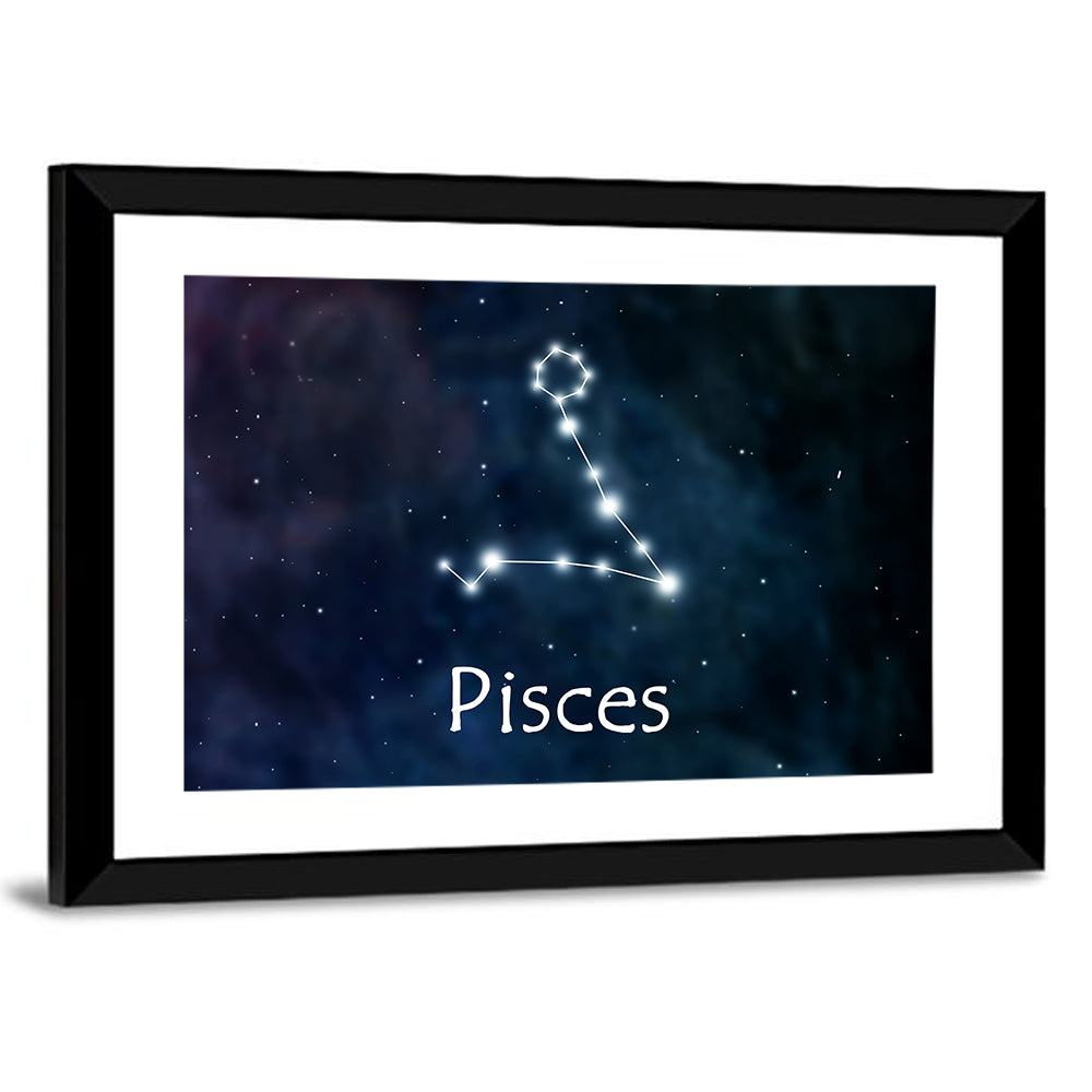 Pisces Horoscope Constellation Wall Art