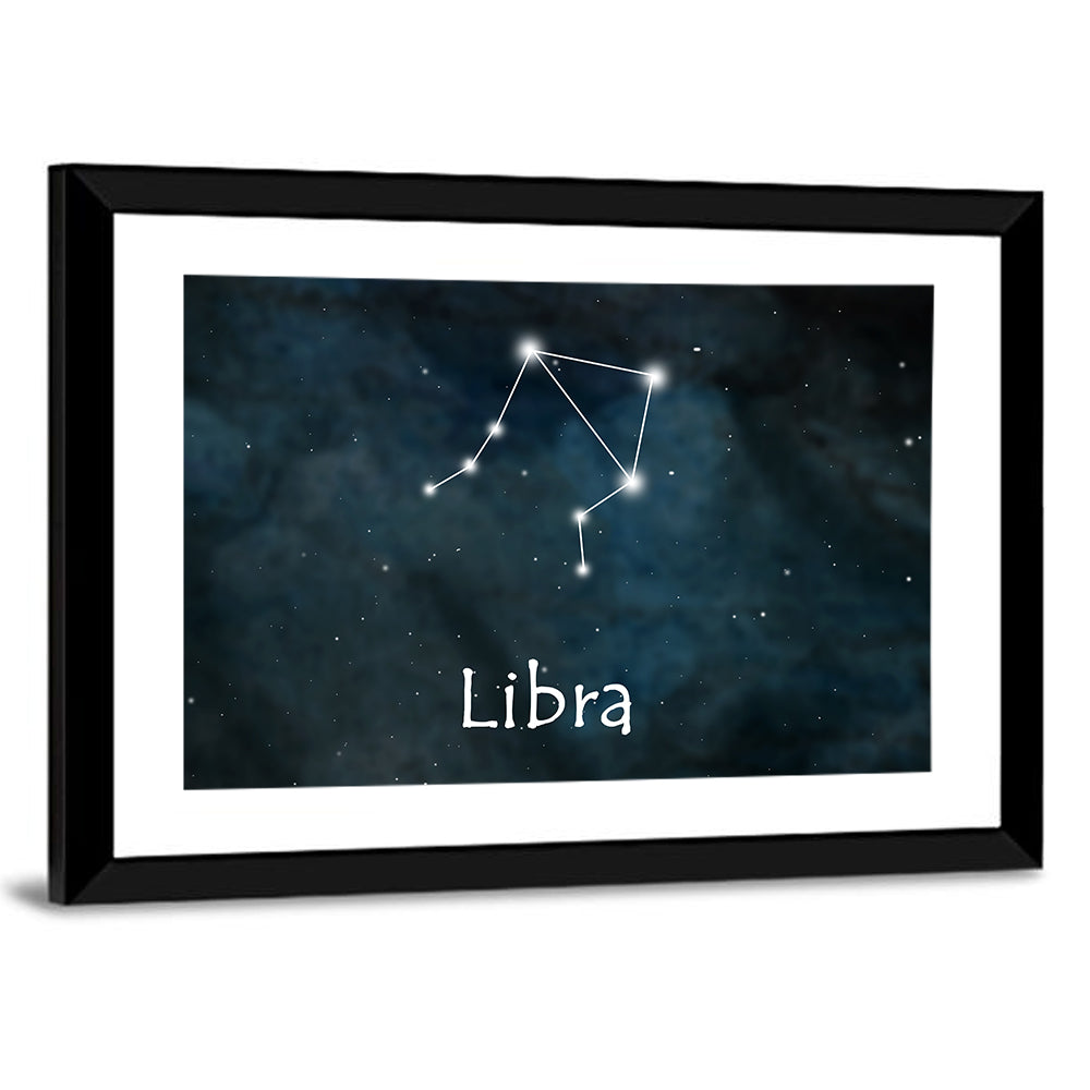 Libra Horoscope Constellation Wall Art