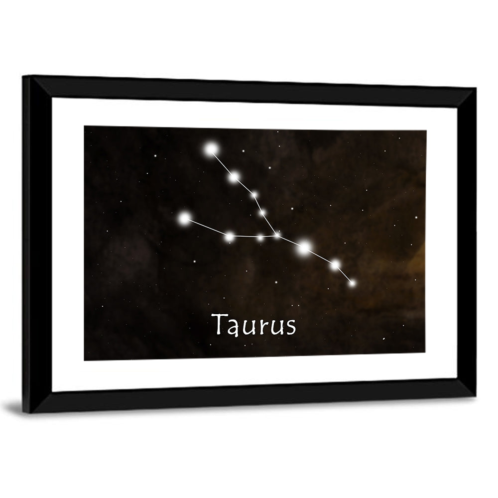 Taurus Horoscope Constellation Wall Art