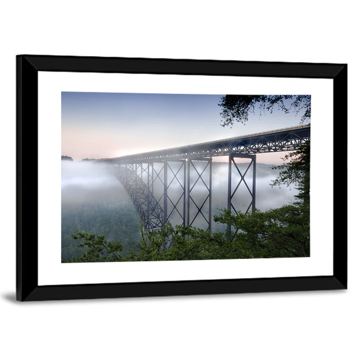 New River Gorge Bridge at Dusk Wall Art