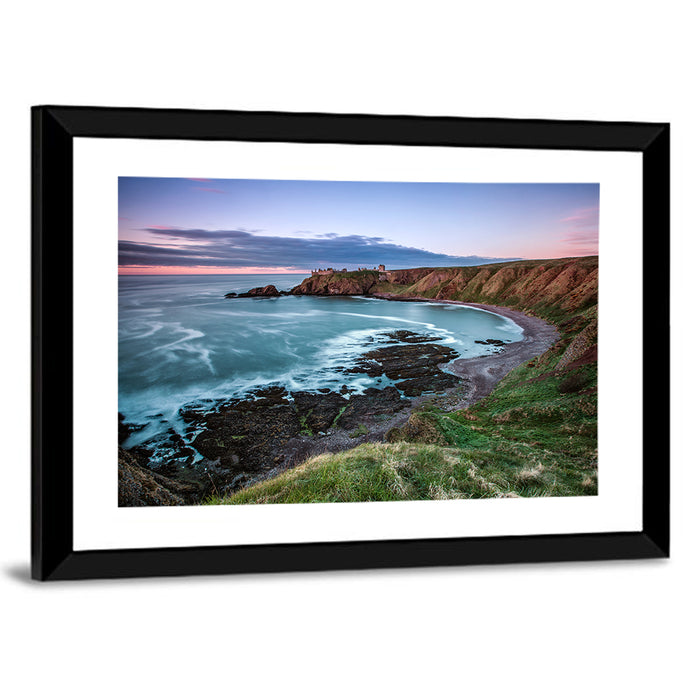 Dunnottar Castle on Stonehaven Cliffs Wall Art as a framed print