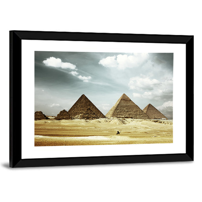 Great Pyramids of Giza Wall Art as a framed print