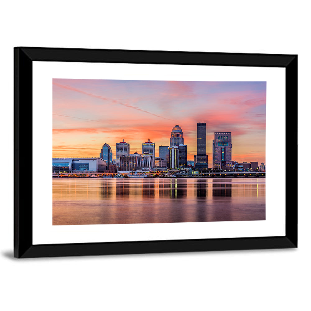 Louisville Skyline at Sunset Wall Art