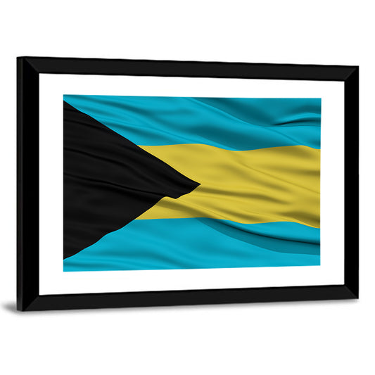 Bahamas Waving Flag Wall Art