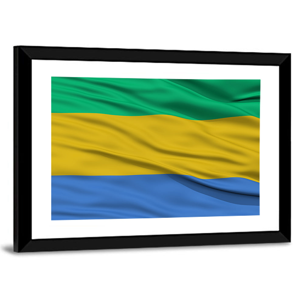 Gabon National Flag Wall Art