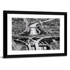 Highway Crossing At Los Angeles Airport Wall Art