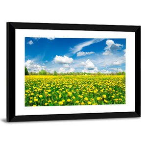 Meadow With Yellow Dandelions Wall Art