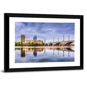 Massachusetts Downtown Skyline Wall Art