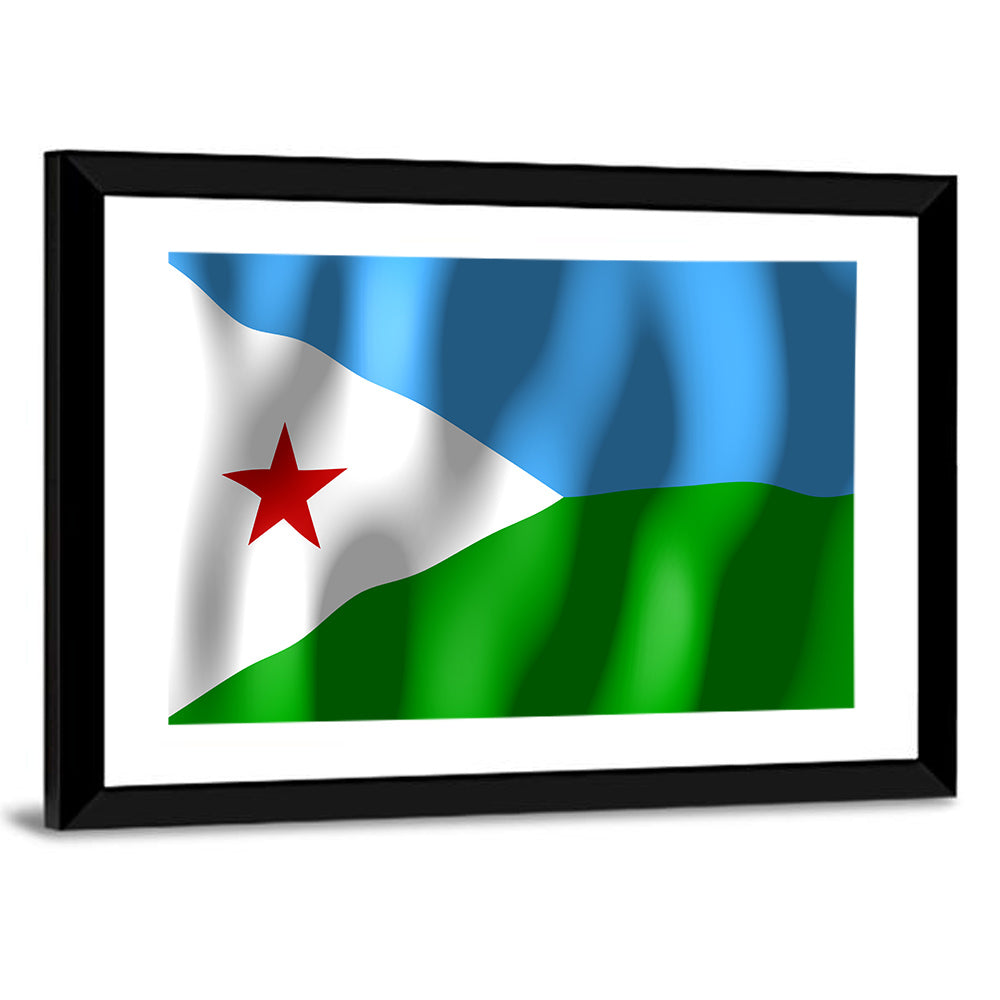 Flag Of Djibouti Wall Art