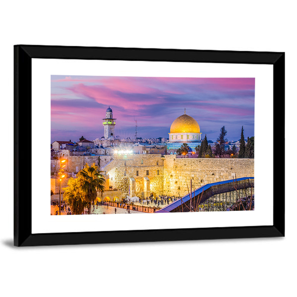 Temple Mount and Western , Jerusalem Wall Art