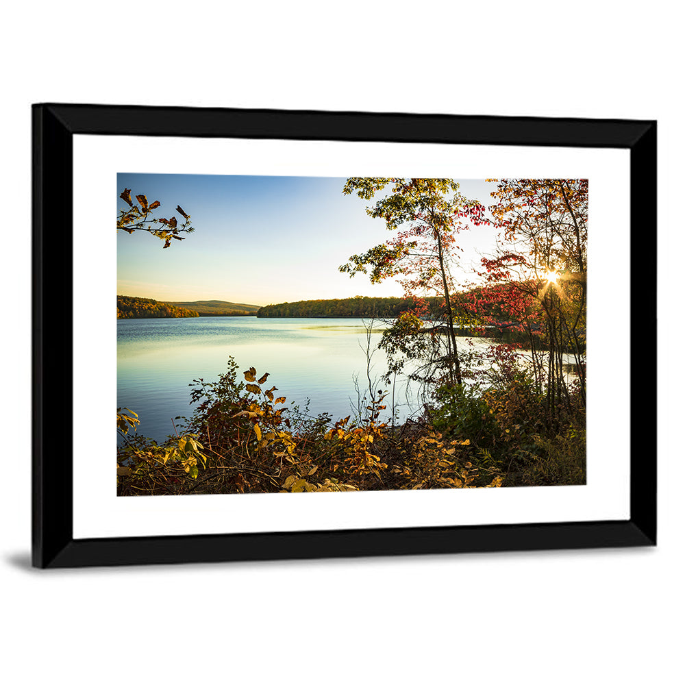 Lake Scranton Autumn Sunset Wall Art