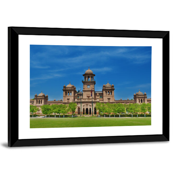 University of the Punjab Old Campus Wall Art as a framed print