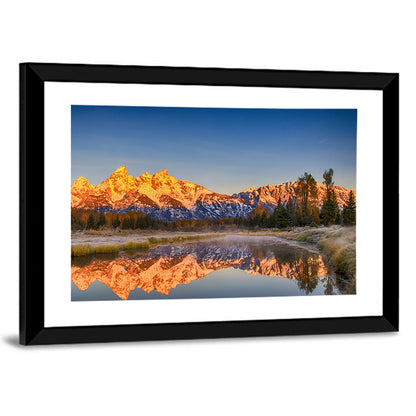 Grand Teton Sunrise Reflection Wall Art