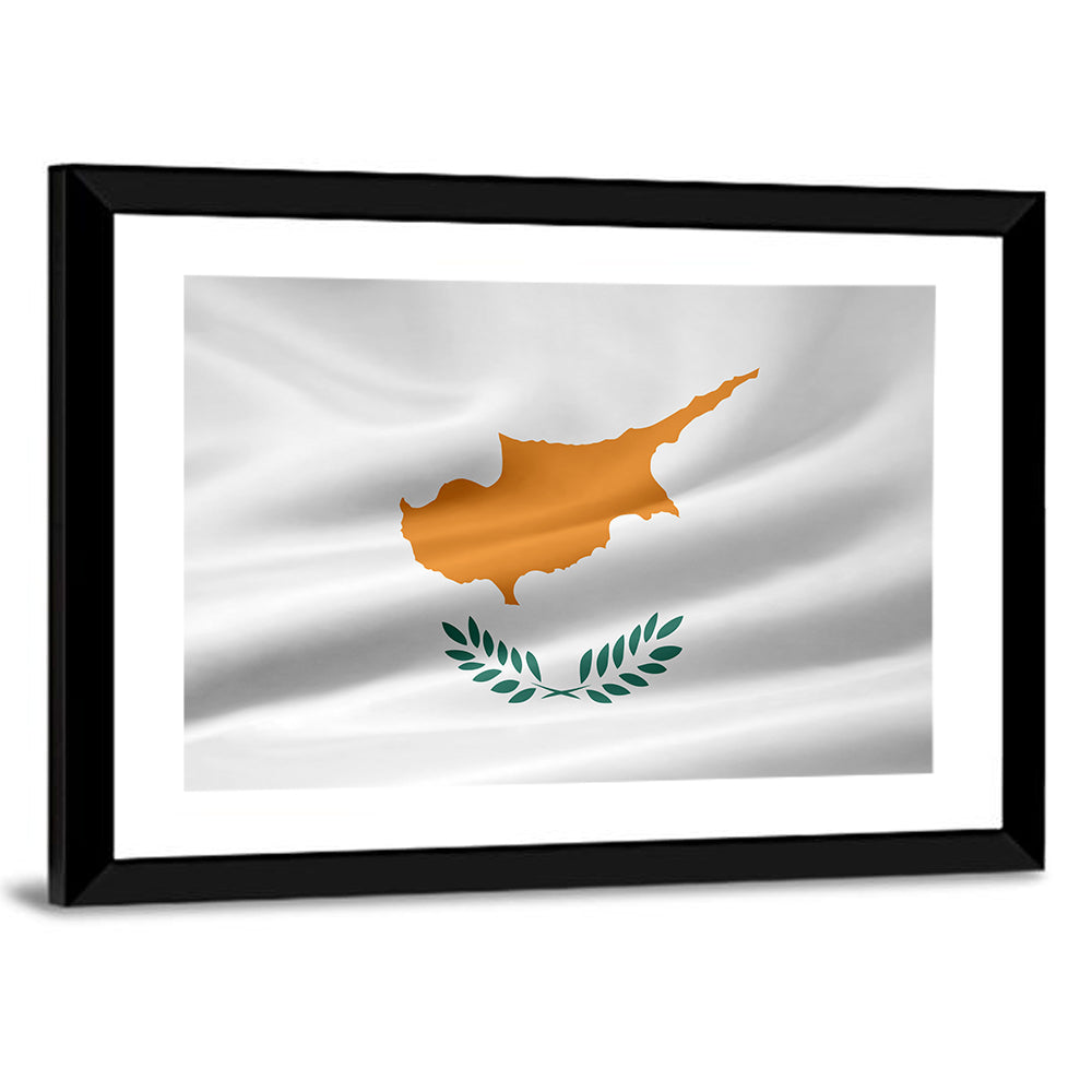Cyprus Flag Emblem Wall Art