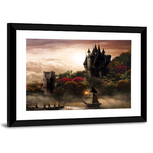 Castle Over Mystery Lake Wall Art