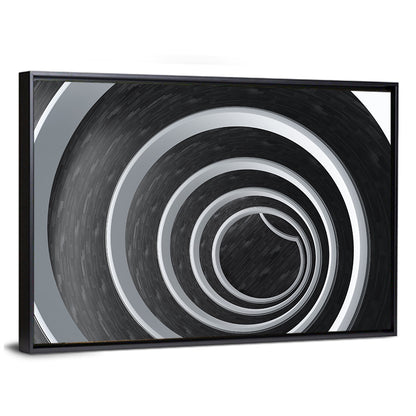 Concentric Spiral Tunnel Wall Art
