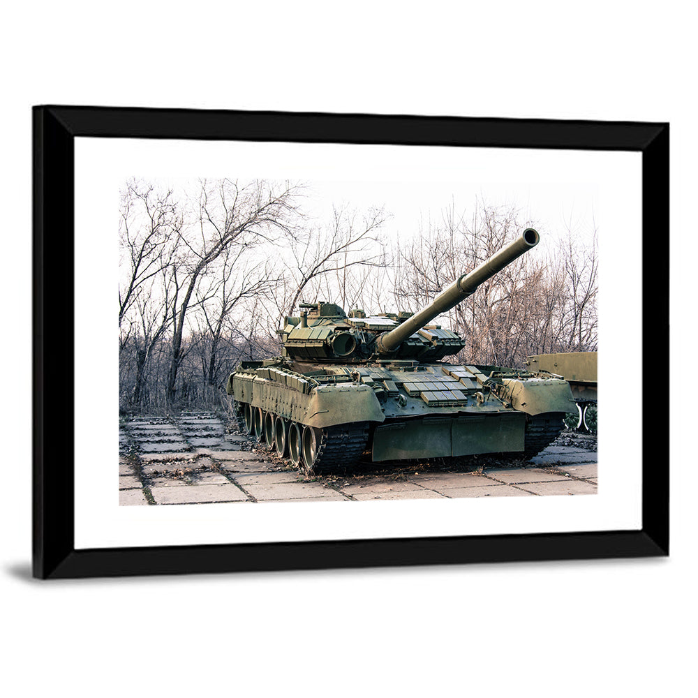 Olive Green Military Tank Wall Art