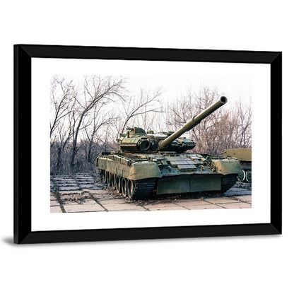 Olive Green Military Tank Wall Art