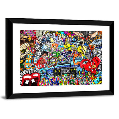 Urban Music Collage Wall Art