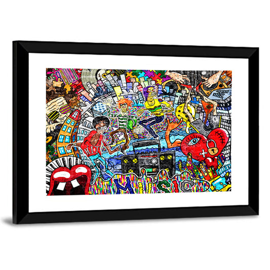 Urban Music Collage Wall Art