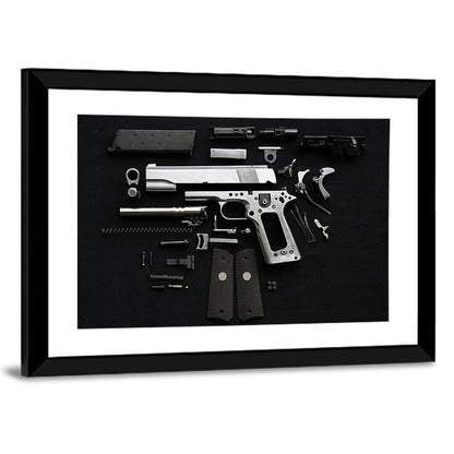Exploded Pistol Study Wall Art