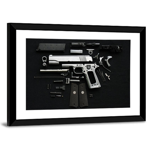 Exploded Pistol Study Wall Art