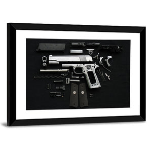 Disassembled Handgun Wall Art