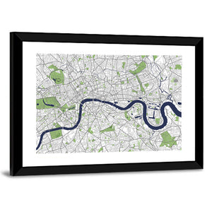 London City Map Wall Art