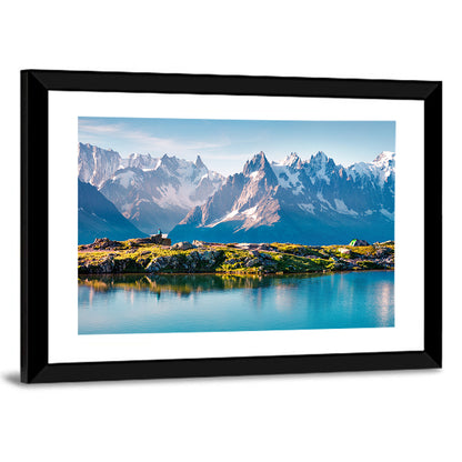 Snowcapped Mountain Lake Wall Art