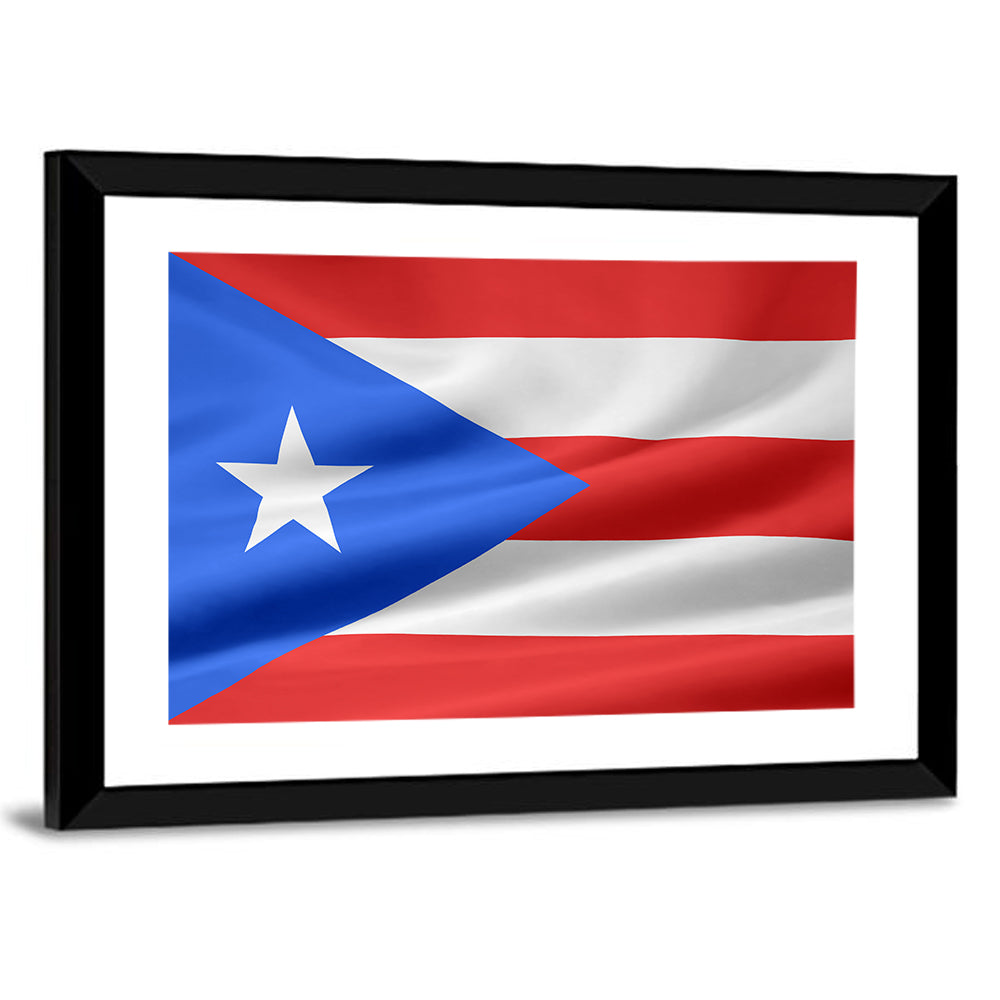 Flag of Puerto Rico Wall Art