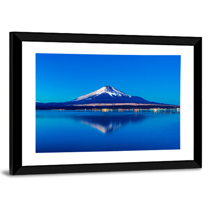 Mount Fuji Reflection Over Lake Yamanaka Wall Art as a framed print