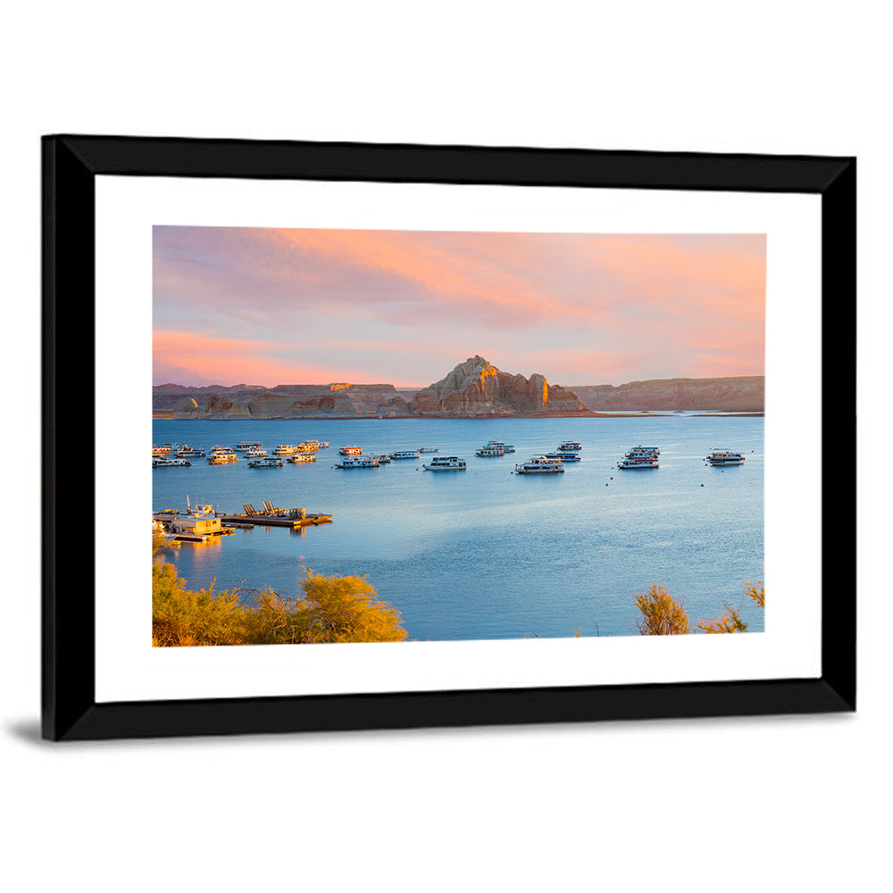 Houseboats on Lake Powell, Page Arizona Wall Art