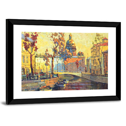 St Petersburg Golden Canal Wall Art