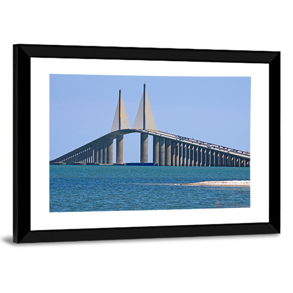 Sunshine Skyway Bridge, Cable-stayed View Wall Art