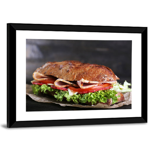 Toasted Ham and Vegetable Sandwich Wall Art