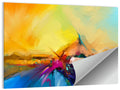 Diagonal Seascape Sunset Wall Art