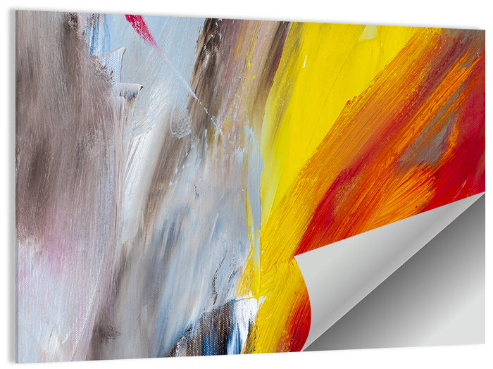 Warm Gray Diptych Texture Wall Art as a poster print