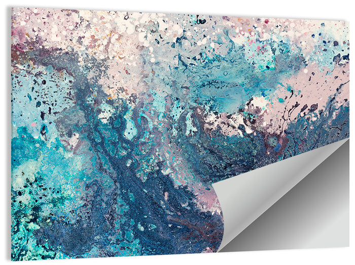 Flowing Seascape Oil Painting Wall Art as a poster print