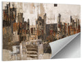 Brushstroke City Skyline Wall Art