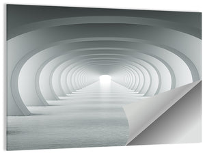 White Corridor Abstract Wall Art