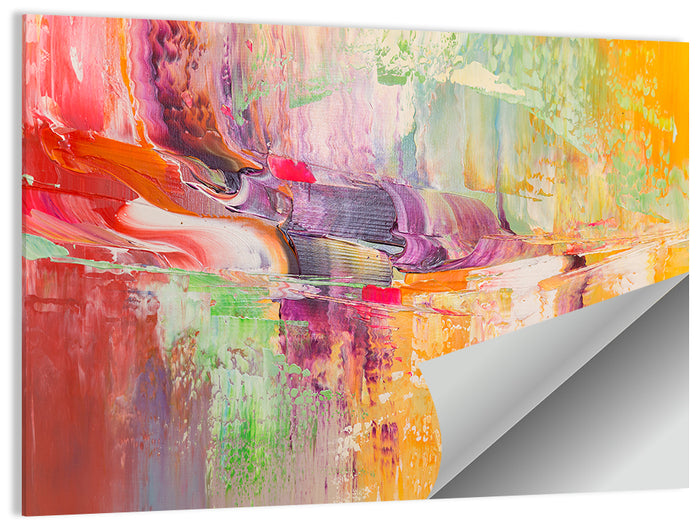 Palette Knife Strokes Wall Art as a poster print