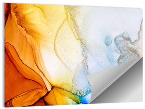 Coral Reef Beach Abstract Wall Art