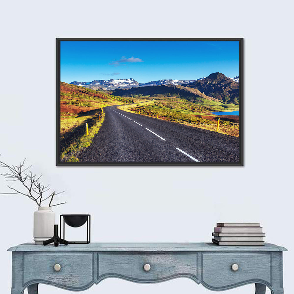 Icelandic Mountain Road Wall Art